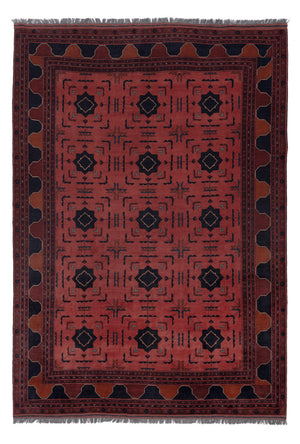 Afghaans tapijt - Kunduz - 295 x 204 cm - rood