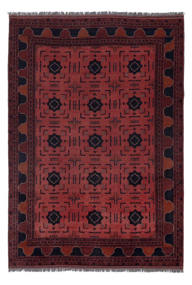 Afghaans tapijt - Kunduz - 295 x 204 cm - rood