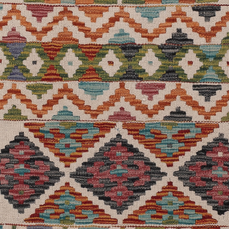 Läufer Kelim - Splash - 206 x 60 cm - mehrfarbig