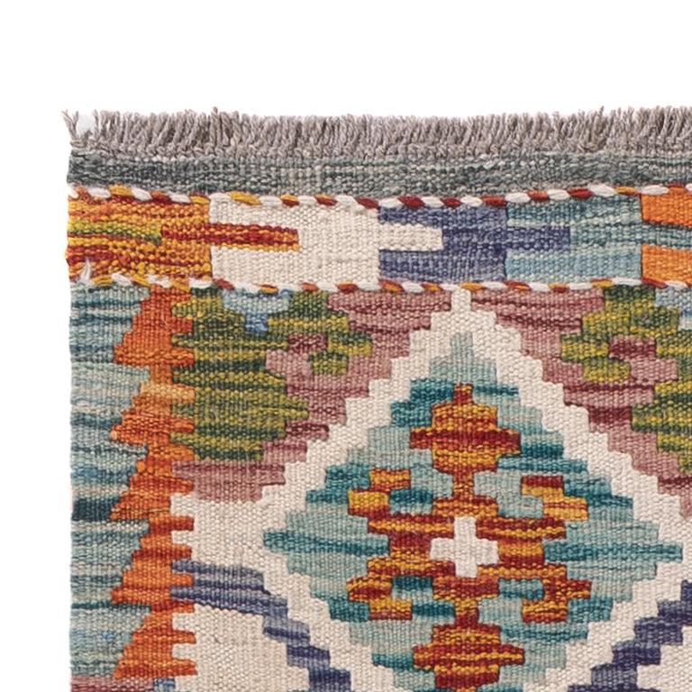 Kilim Maimana Tapijt 188x64cm - Wollen tapijt