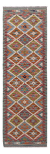 Kilim Maimana Tapijt 60x195cm - Wollen tapijt - Loper / Meerkleurig / 60 x 195 cm Loper