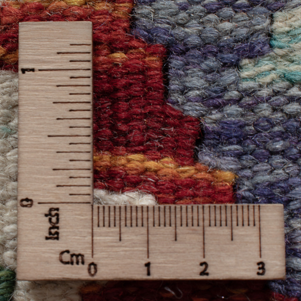 Läufer Kelim - Splash - 197 x 66 cm - mehrfarbig