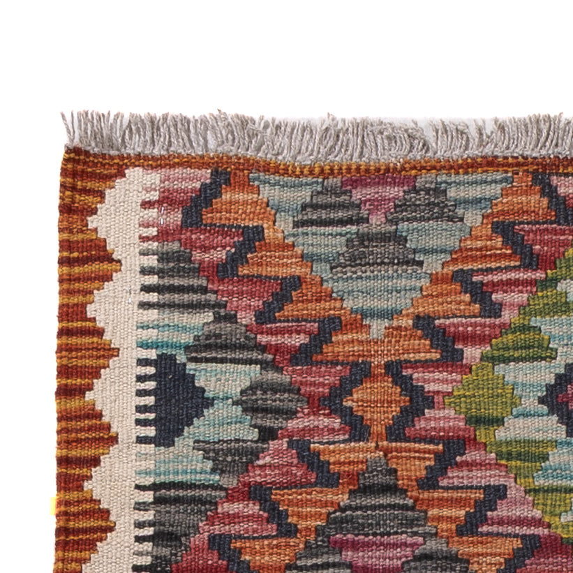Kilim Maimana Tapijt 195x66cm - Wollen tapijt