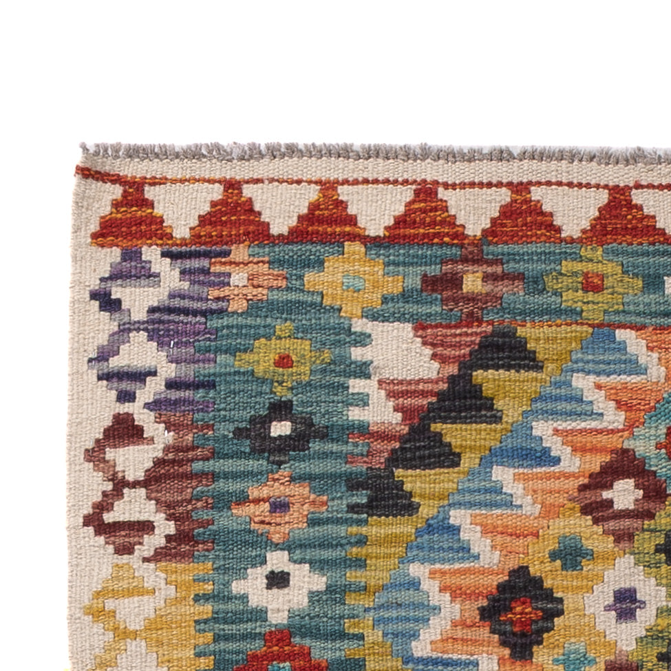 Kilim Maimana Tapijt 198x81cm - Wollen tapijt