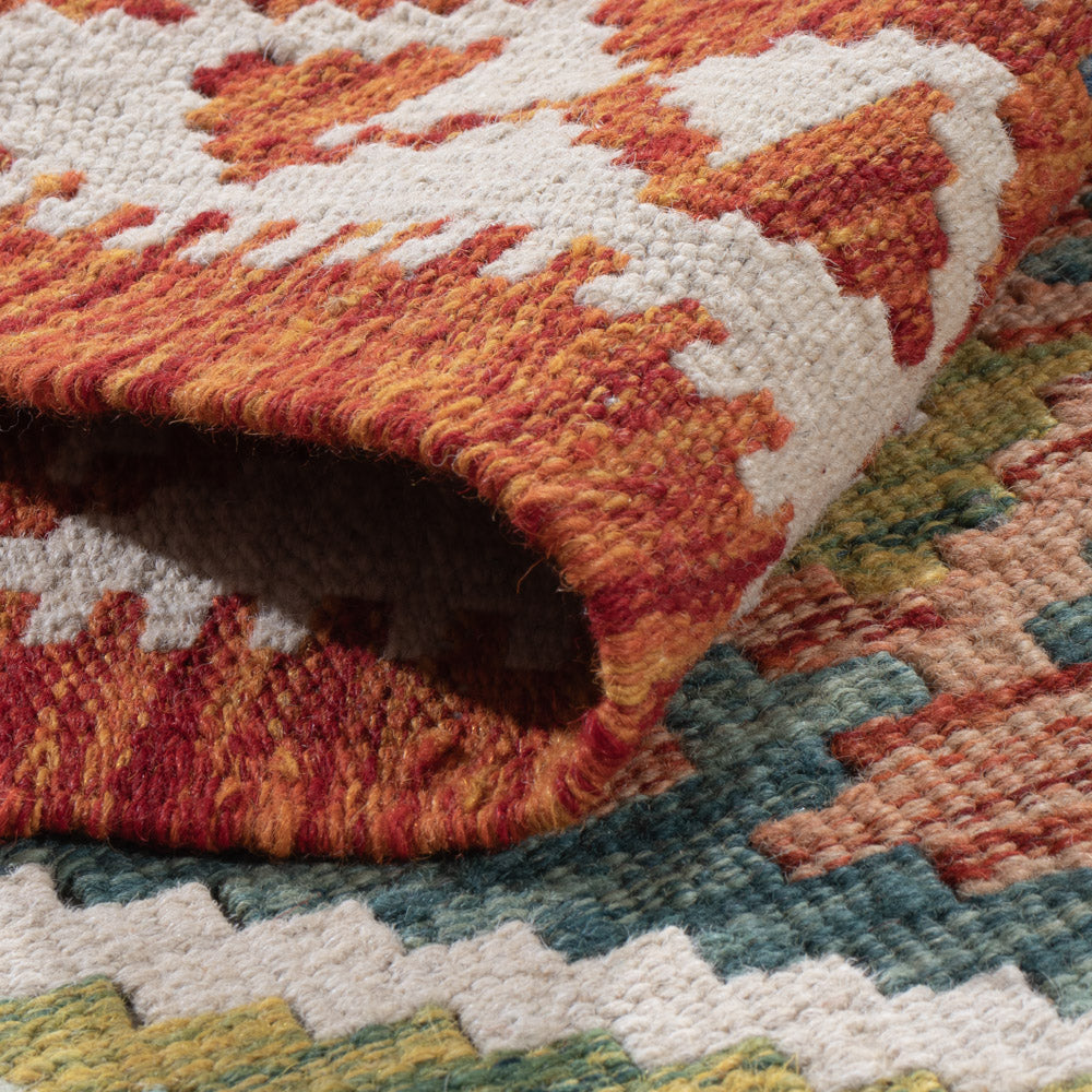 Läufer Kelim - Splash - 190 x 73 cm - mehrfarbig