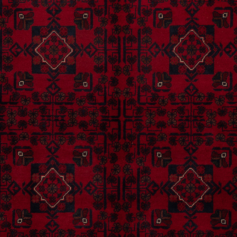 Afghan Teppich - Kunduz - 245 x 162 cm - dunkelrot