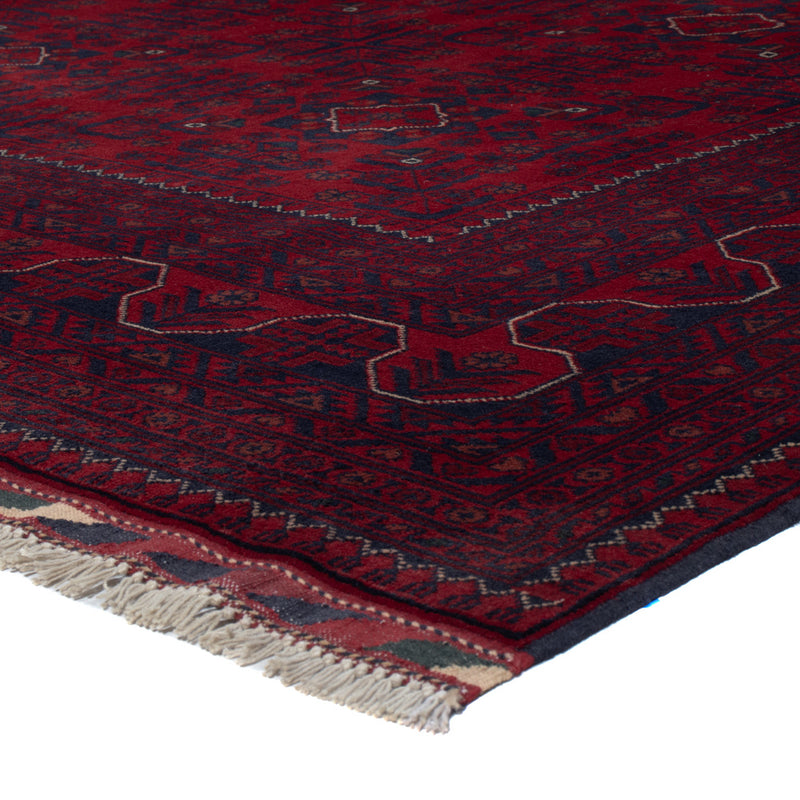 Afghan Teppich - Kunduz - 233 x 170 cm - dunkelrot