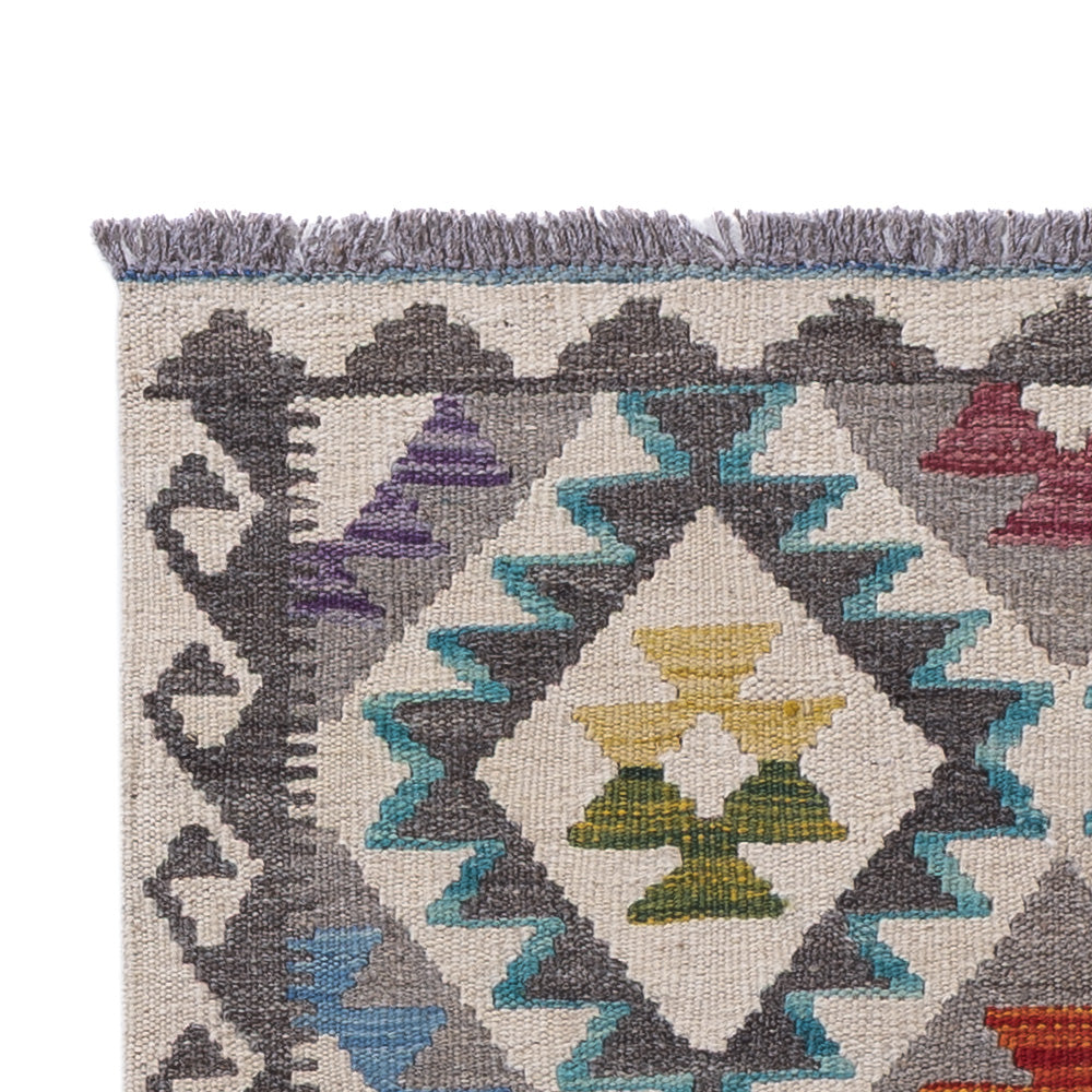 Kilim Maimana Tapijt 206x80cm - Wollen tapijt