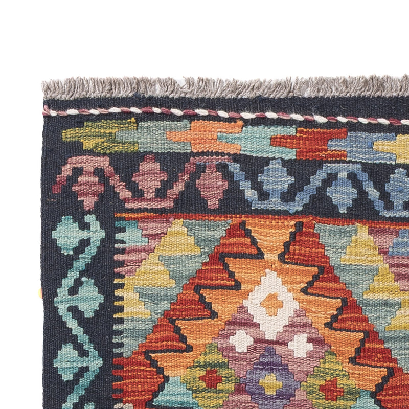 Läufer Kelim - Splash - 191 x 80 cm - mehrfarbig