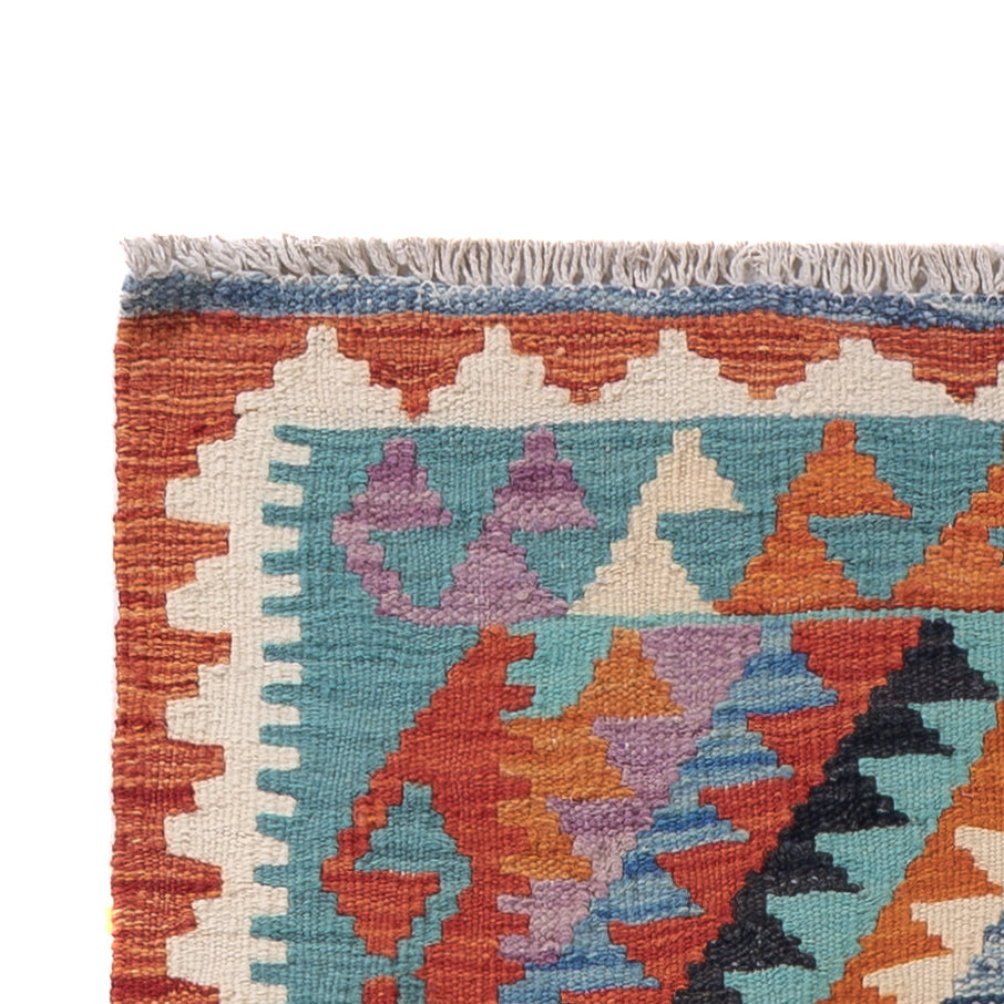 Kilim Maimana Tapijt 203x73cm - Wollen tapijt