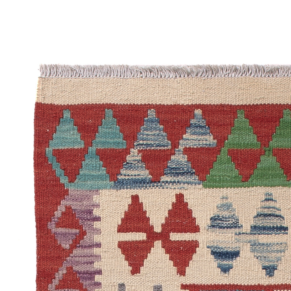 Kilim Maimana Tapijt 209x76cm - Wollen tapijt