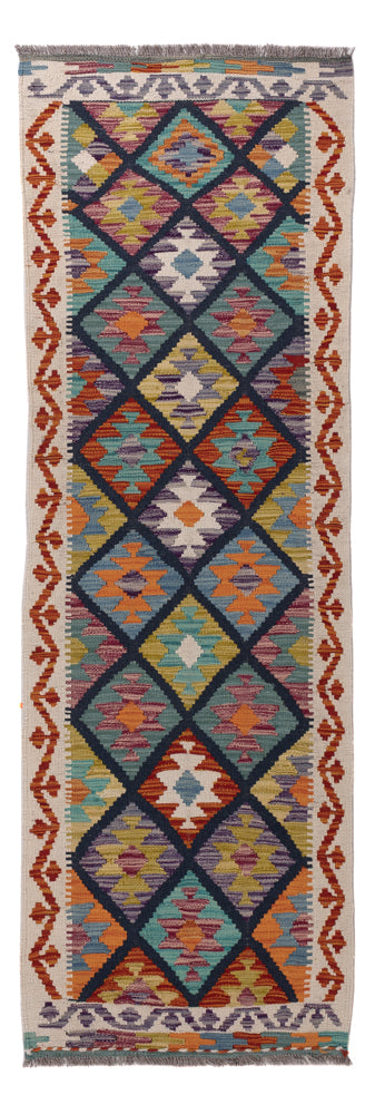 Kilim Maimana Tapijt 66x210cm - Wollen tapijt
