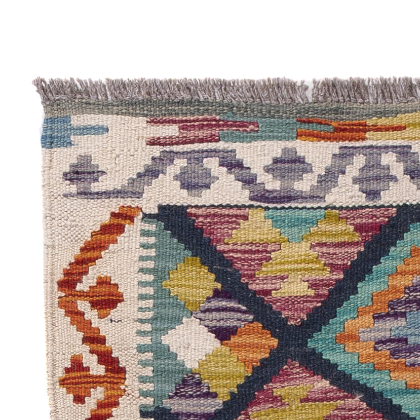 Kilim Maimana Tapijt 66x210cm - Wollen tapijt