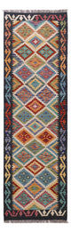 Kilim Maimana Tapijt 200x61cm - Wollen tapijt