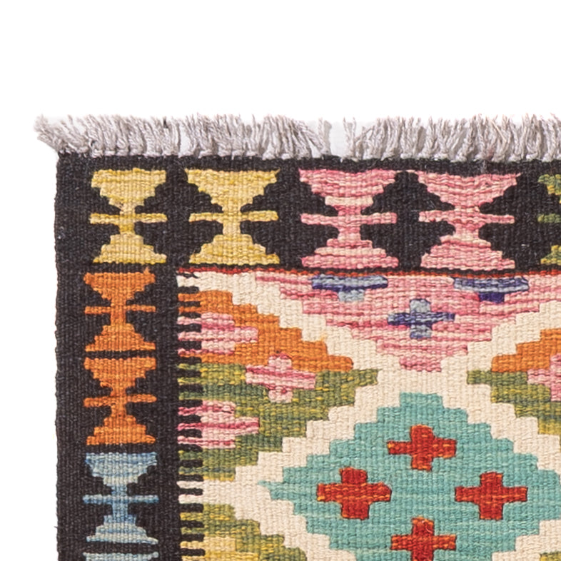 Kilim Maimana Tapijt 197x63cm - Wollen tapijt