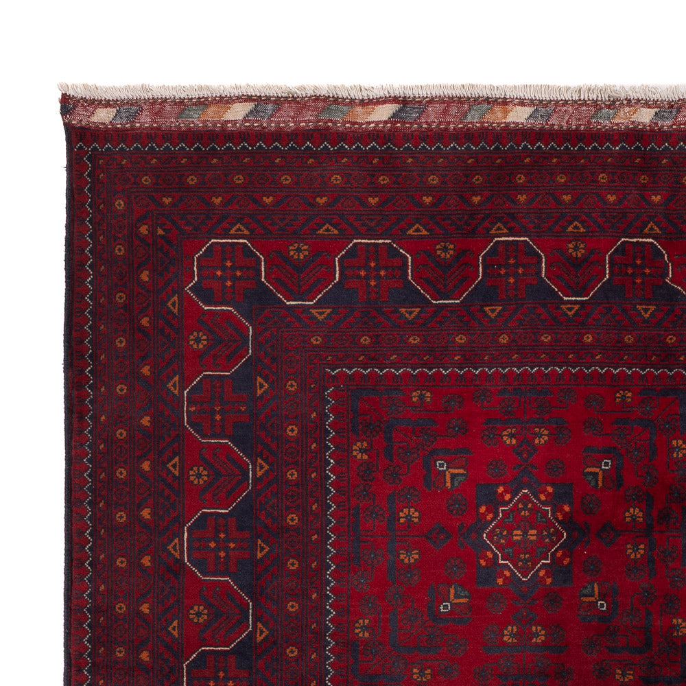 Afghan Teppich - Kunduz - 236 x 167 cm - dunkelrot