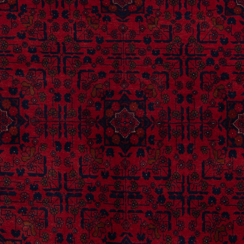 Afghan Teppich - Royal - 203 x 161 cm - dunkelrot