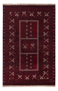 Afghan Teppich - 246 x 157 cm - dunkelrot