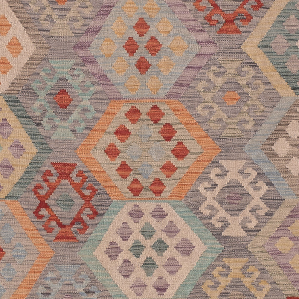 Kelim Teppich - Splash - 353 x 258 cm - mehrfarbig