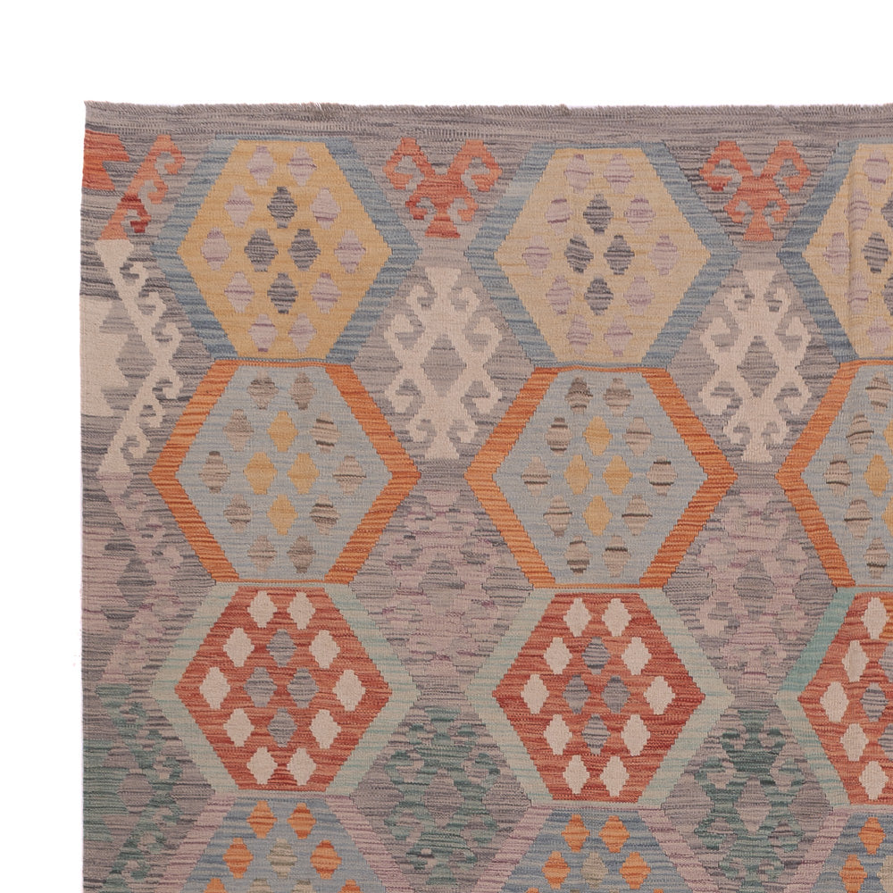 Kilim Maimana Tapijt 380x281cm - Wollen tapijt