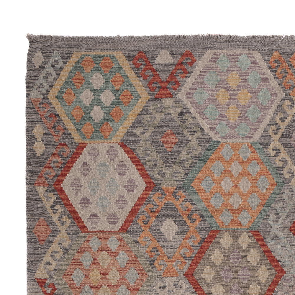 Kelim Teppich - Splash - 294 x 209 cm - mehrfarbig