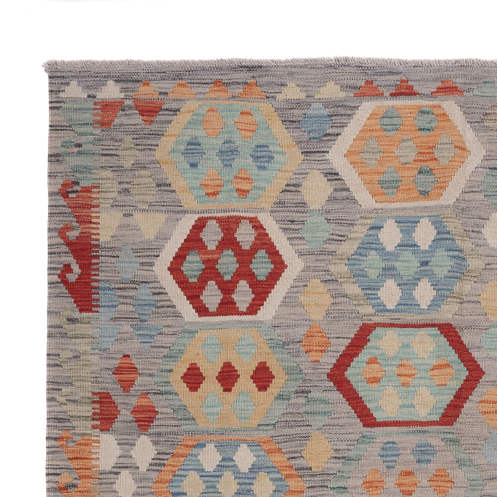 Kilim Maimana Tapijt 252x183cm - Wollen tapijt