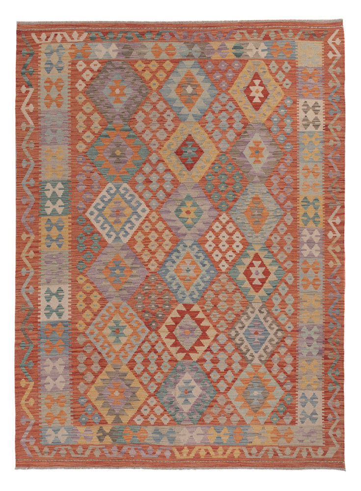 Kelim Teppich - Splash - 243 x 178 cm - mehrfarbig