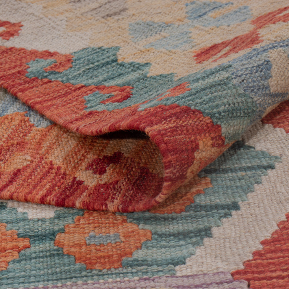 Kelim Teppich - Splash - 197 x 150 cm - mehrfarbig