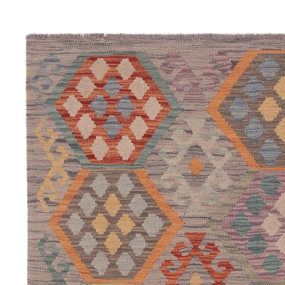 Kilim Maimana Tapijt 199x154cm - Wollen tapijt