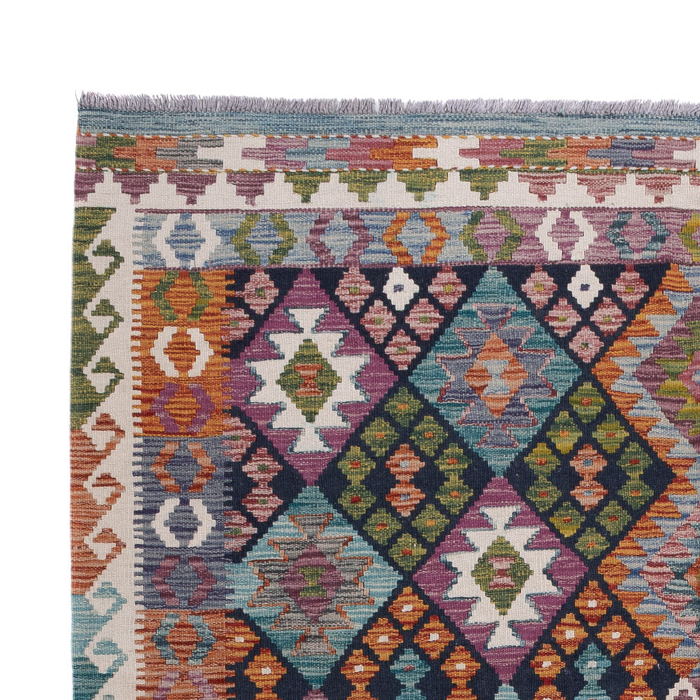 Kilim Maimana Tapijt 252x177cm - Wollen tapijt