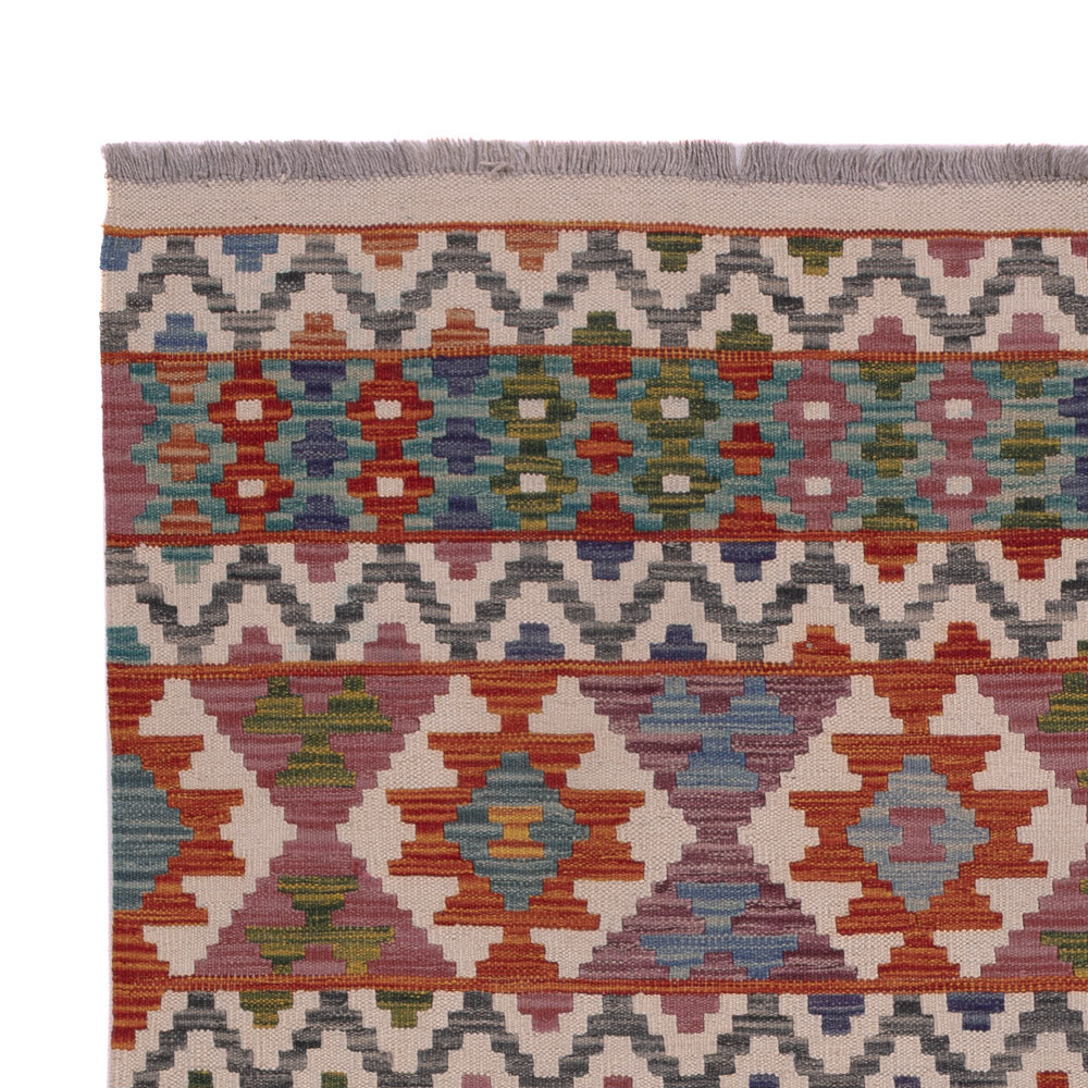 Kilim Maimana Tapijt 202x151cm - Wollen tapijt