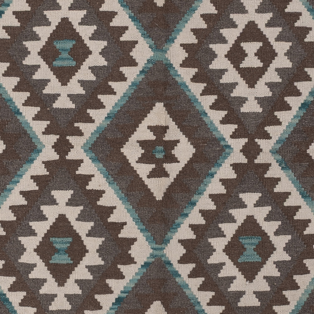 Kelim Teppich - Splash - 300 x 204 cm - dunkelgrau