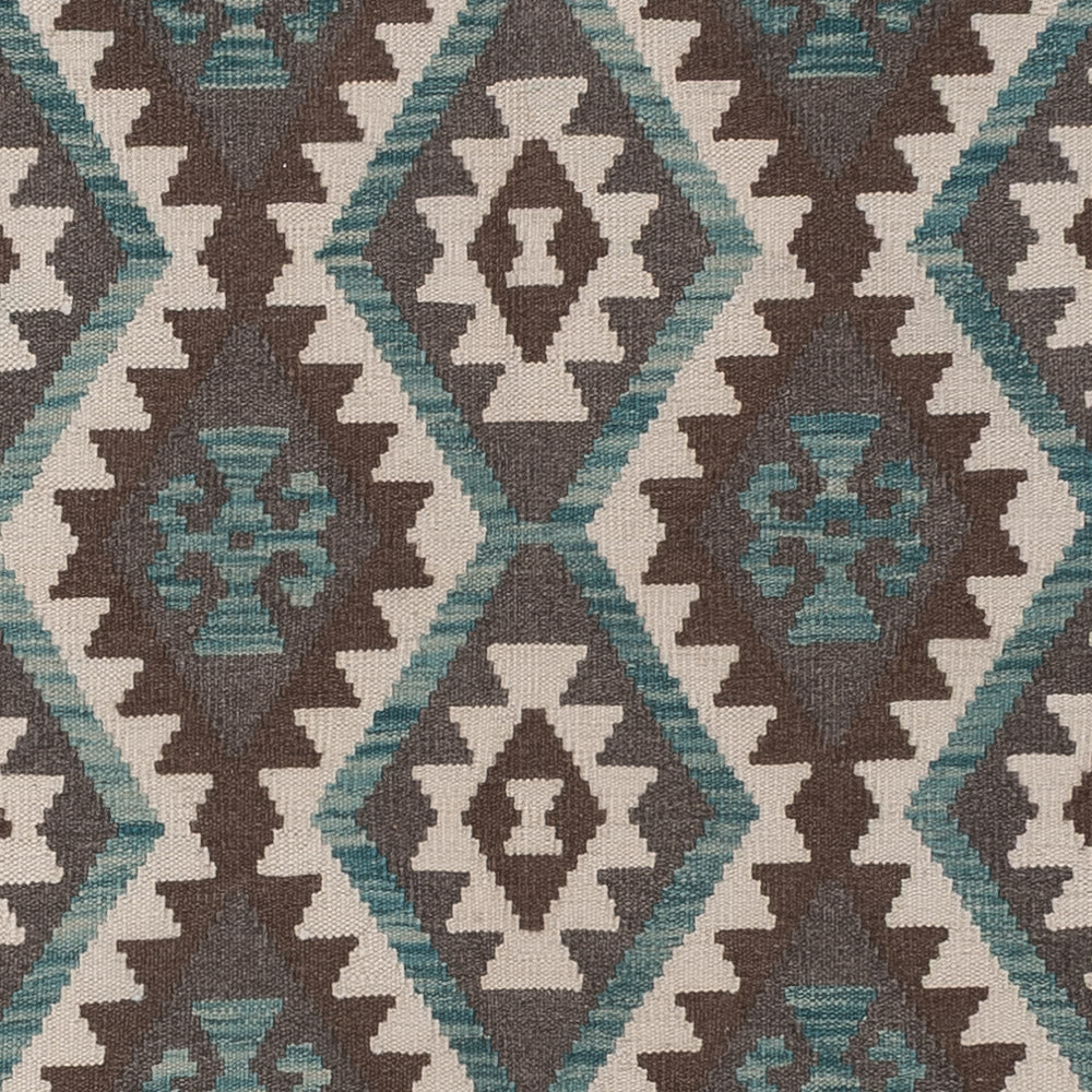 Kelim Teppich - Splash - 296 x 205 cm - dunkelgrau