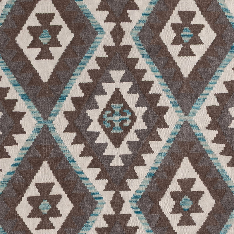 Kelim Teppich - Splash - 243 x 176 cm - dunkelgrau