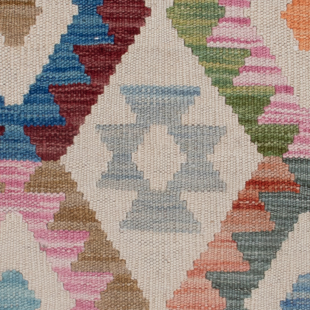 Kelim tapijt - Splash - 126 x 80 cm - veelkleurig