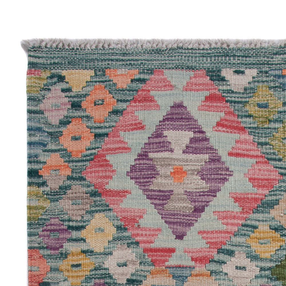 Kelim tapijt - Splash - 128 x 84 cm - veelkleurig