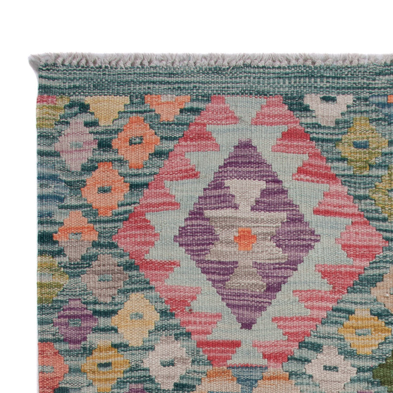 Kelim tapijt - Splash - 128 x 84 cm - veelkleurig