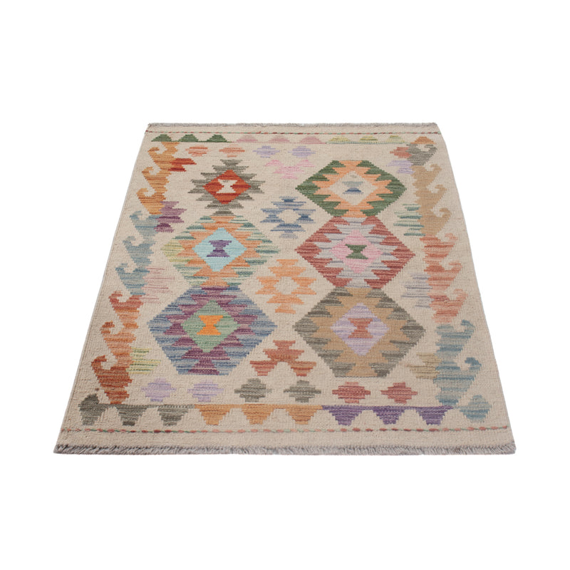 Kelim Teppich - Splash - 121 x 78 cm - mehrfarbig