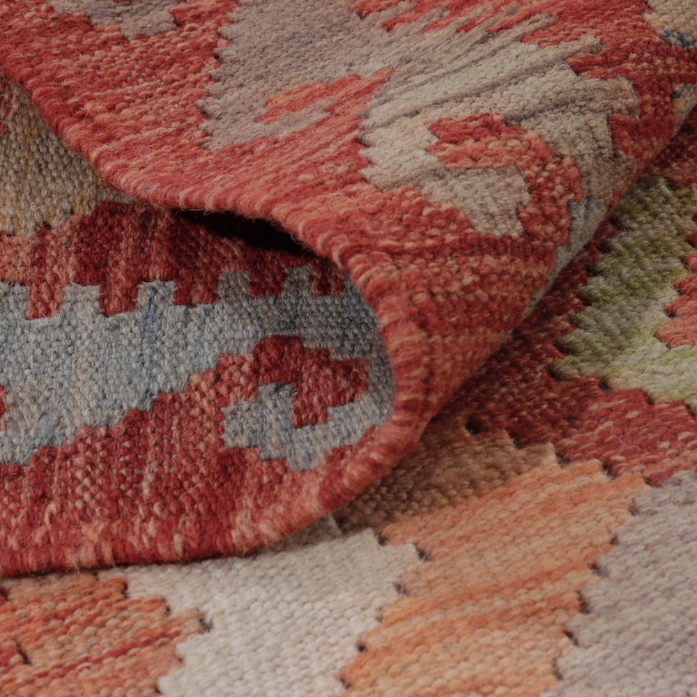 Kelim tapijt - Splash - 126 x 88 cm - veelkleurig