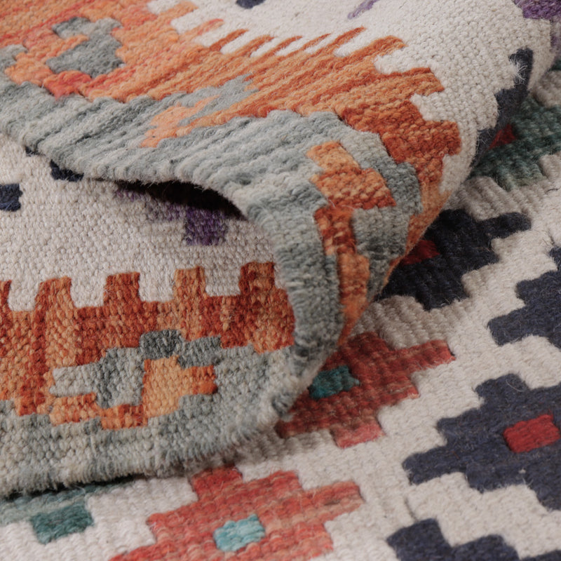 Kelim tapijt - Splash - 125 x 91 cm - veelkleurig