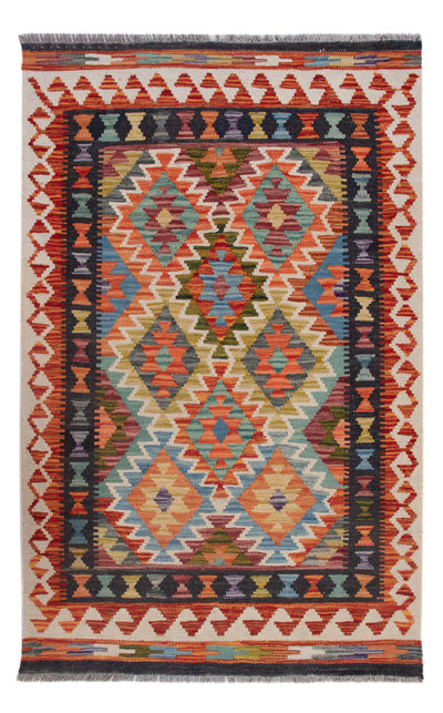 Kilim Maimana Tapijt 85x132cm - Wollen tapijt