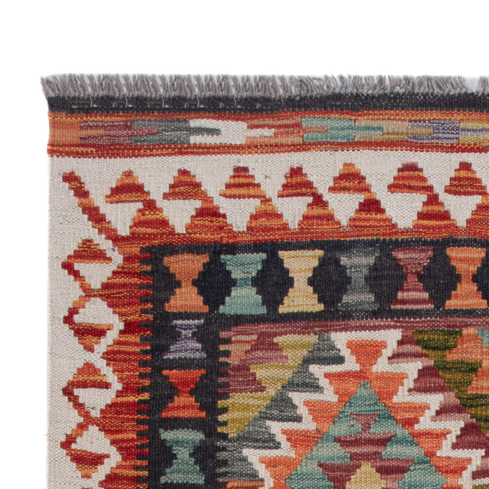 Kelim tapijt - Splash - 132 x 85 cm - veelkleurig