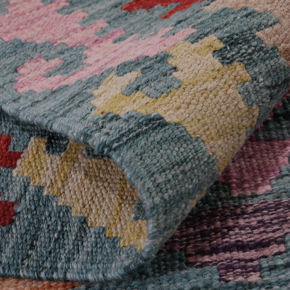 Kelim tapijt - Splash - 127 x 74 cm - veelkleurig