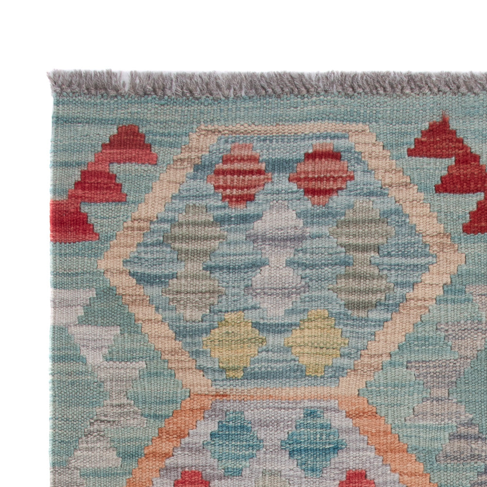 Kelim tapijt - Splash - 126 x 79 cm - veelkleurig