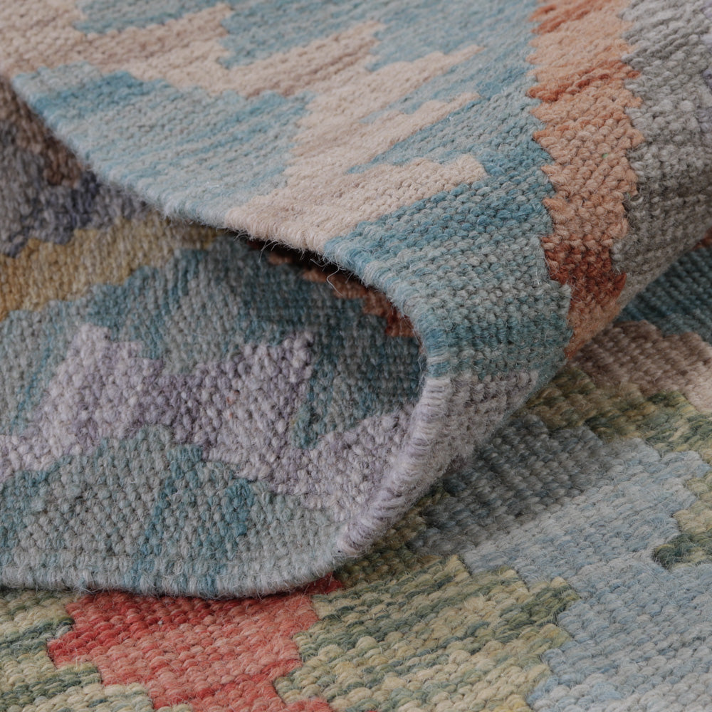 Kelim tapijt - Splash - 126 x 80 cm - veelkleurig