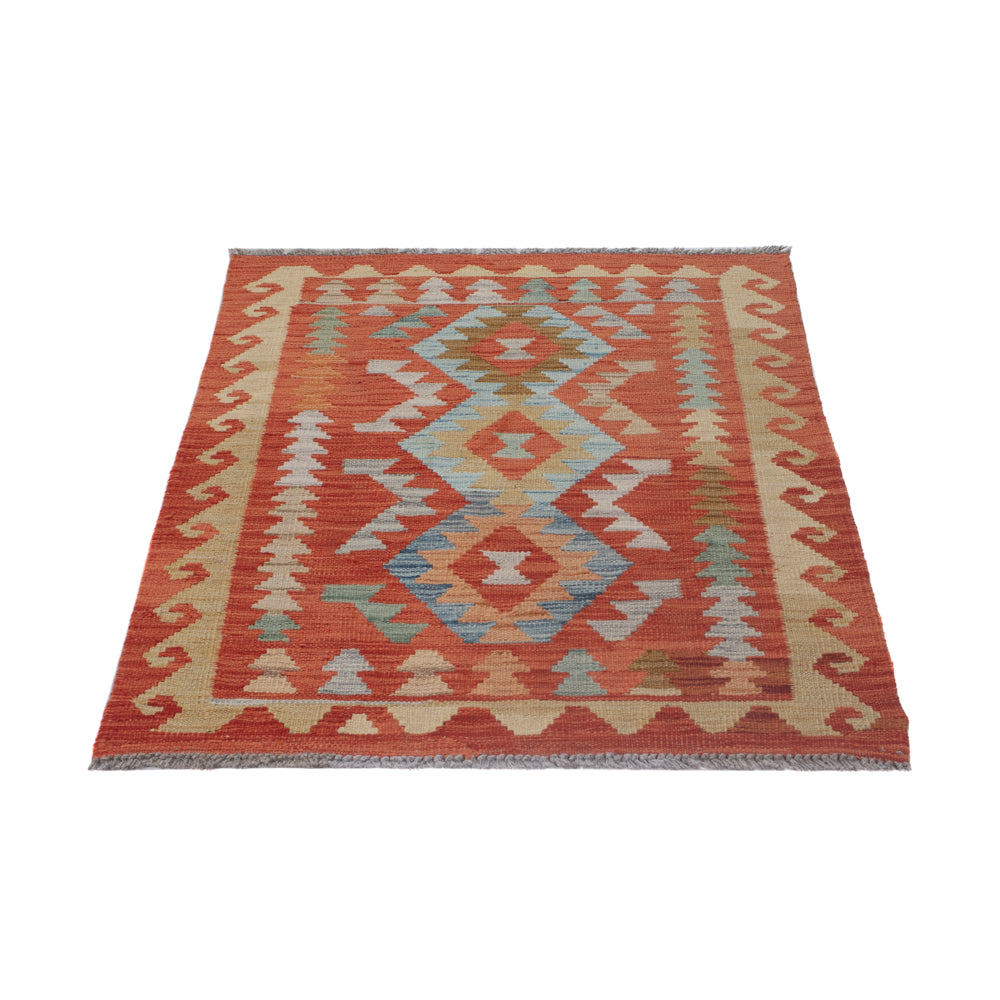 Kelim Teppich - Splash - 118 x 76 cm - mehrfarbig