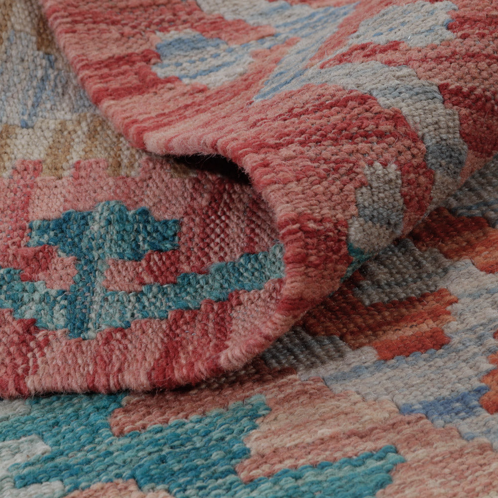 Kelim tapijt - Splash - 125 x 76 cm - veelkleurig