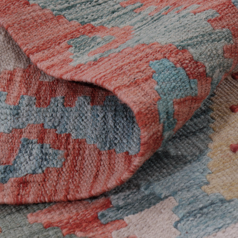 Kelim tapijt - Splash - 127 x 77 cm - veelkleurig