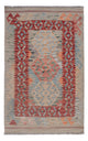 Kelim tapijt - Splash - 119 x 77 cm - veelkleurig