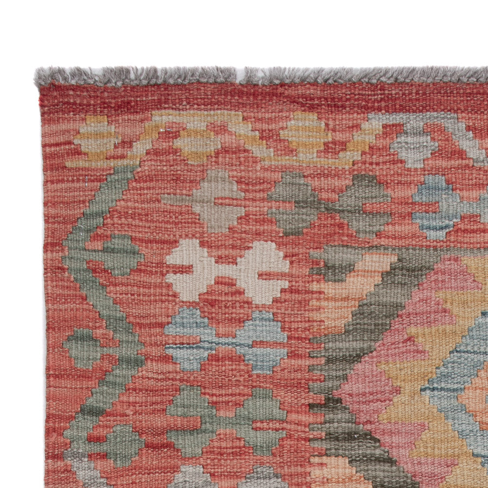 Kelim tapijt - Splash - 131 x 76 cm - veelkleurig